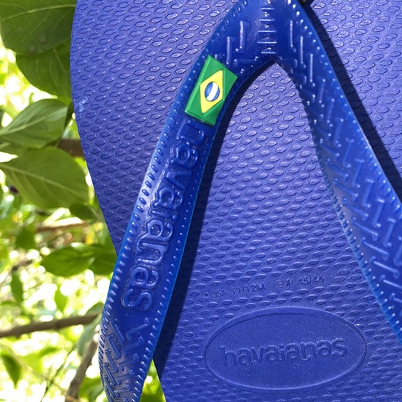 Havaianas Other - Havaianas with Brazilian Logo Blue US Sz 11/12M